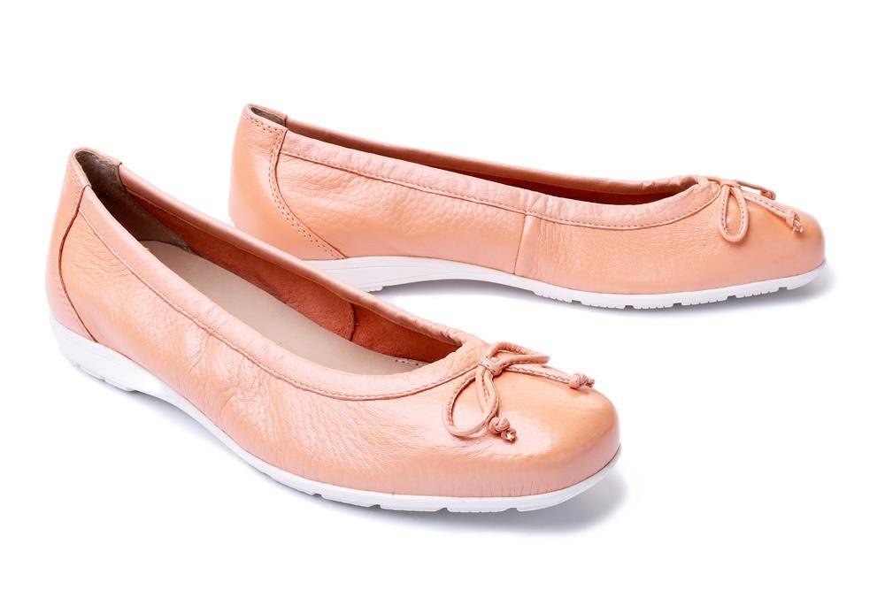 CAPRICE 22106-26 663 apricot deer pe, baleriny damskie - Caprice