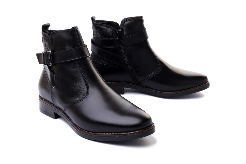 TAMARIS 25304-27 001 black, botki damskie - Tamaris