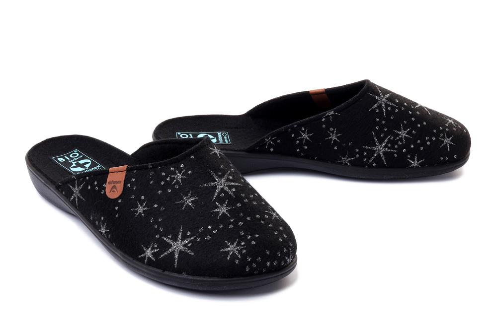 ADANEX DIL24 DIANA 26829 CZ/CZ czarny/czarny, kapcie/klapki damskie - Adanex