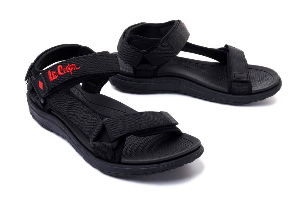 LEE COOPER LCW-22-34-0960M black, sandały męskie - Lee Cooper