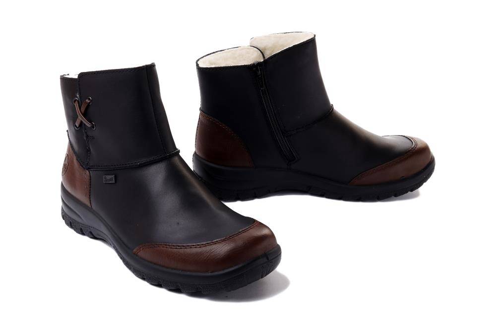 RIEKER TEX L7167-00 black, botki damskie - Rieker