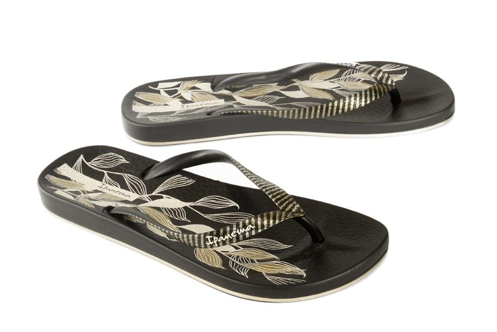 IPANEMA 82762 ANAT NATURE IV FEM 20138 black/black/beige, klapki/japonki damskie - Ipanema