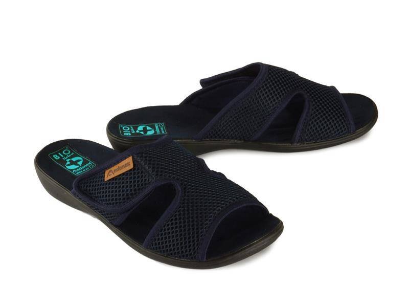 ADANEX DIK43 DIANA 24797 GR/CZ granat/czarny, kapcie damskie - Adanex