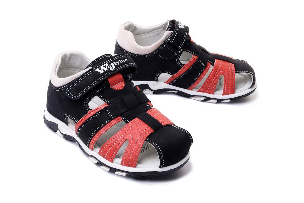 WOJTYŁKO 1S22306 czarny, sandały dziecięce, rozmiary 20-25 - Wojtyłko