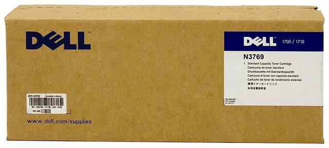 Oryginał Toner Dell do 1700 1700N 1710 1710N | 6 000 str. | czarny black Pudełko otwarte