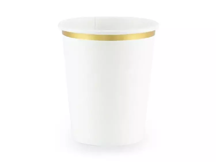 Kubeczki białe 260 ml 6szt - PartyDeco
