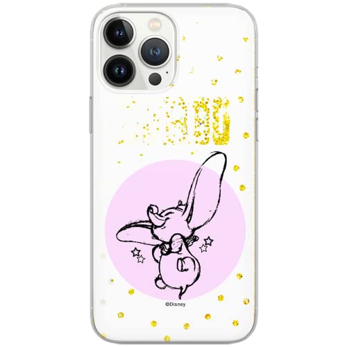 ERT GROUP etui na telefon Apple Iphone 13 PRO MAX, case oryginalny i oficjalnie licencjonowany przez Disney, wzór Dumbo 008, optymalnie dopasowane, z efektem płynnego brokatu