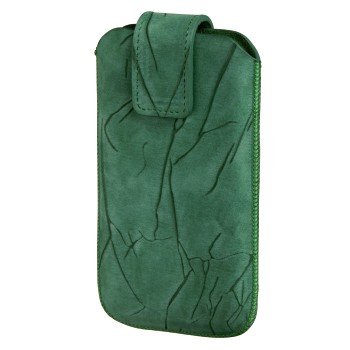 Hama Crinkle Sleeve - etui na telefony komórkowe (75 x 13 x 135 mm) Zielony