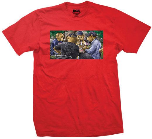 t-shirt męski DGK BONEYARD TEE Red