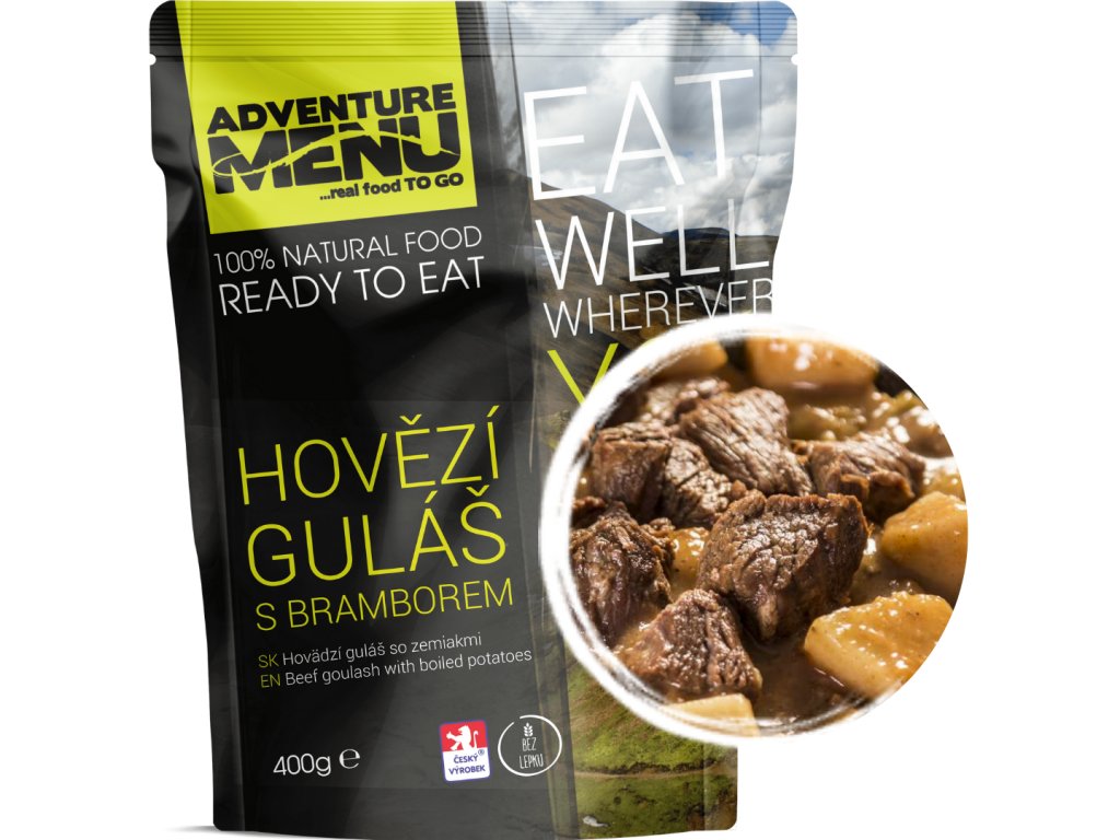 Adventure Menu Menu Przygodowe - Gulasz wołowy z ziemniakami, 400 g