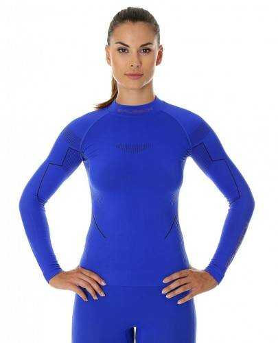 Brubeck LS13100 bluza thermo damska długi rękaw kobaltowy