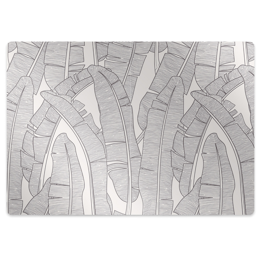 Mata pod fotel ochrona paneli Liście bananowca 120x90 cm