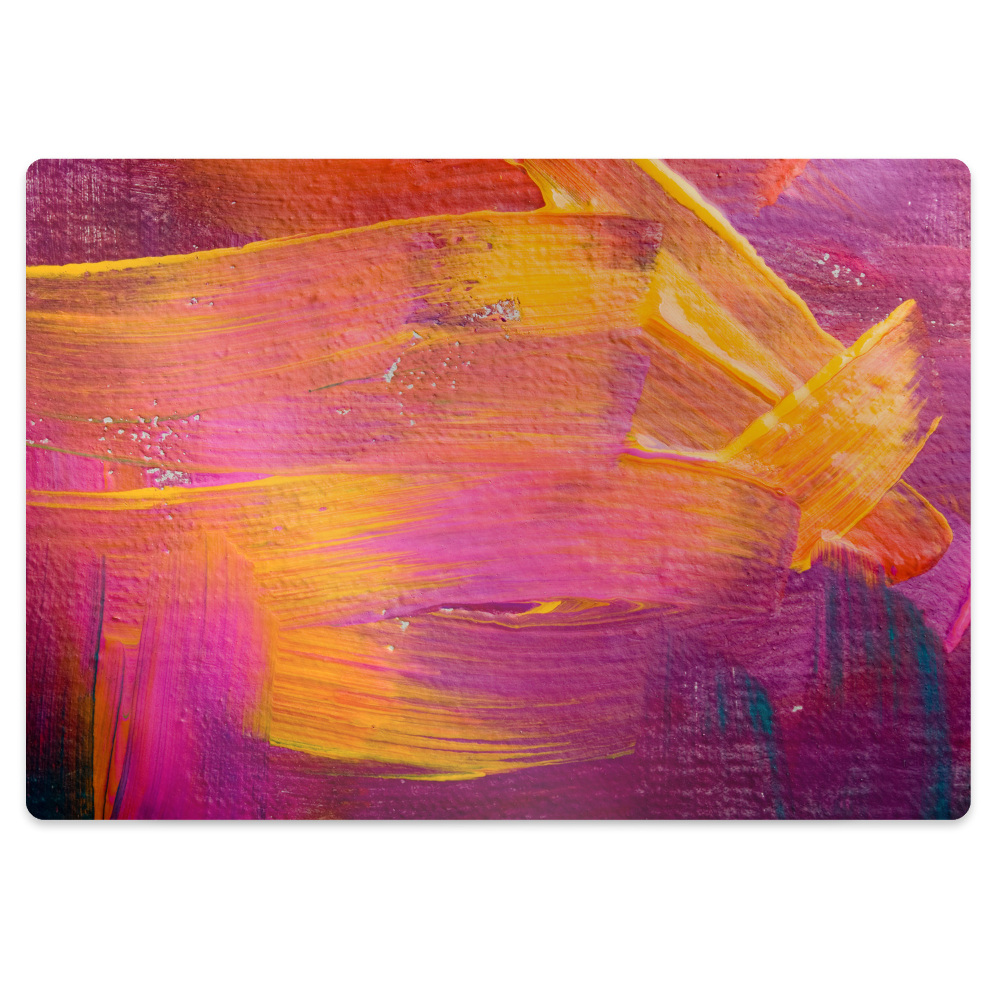 Mata pod fotel ochrona paneli Farba na płótnie 120x90 cm