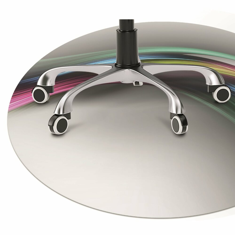 Mata na podłogę pod krzesło Abstrakcja fi100 cm