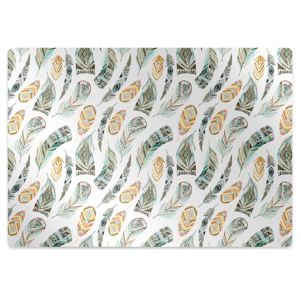 Mata pod fotel biurowy Wzór Etniczny 140x100 cm