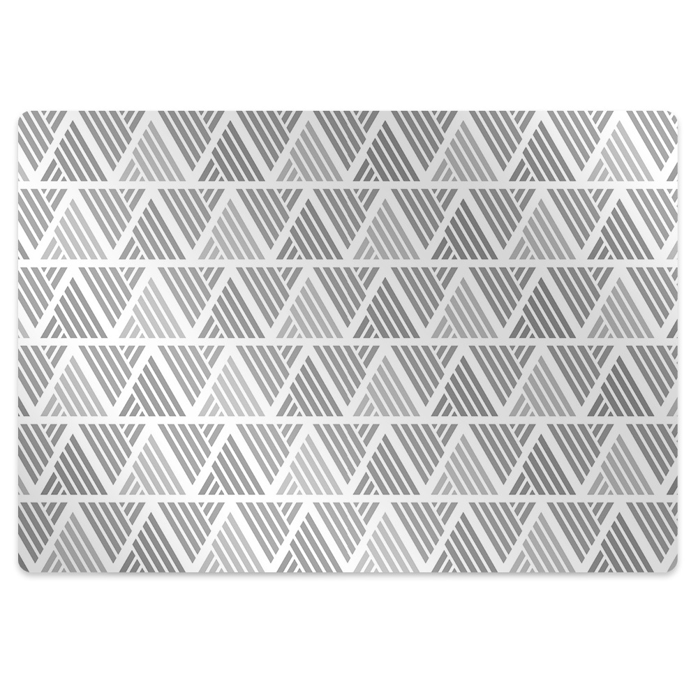 Podkładka pod krzesło obrotowe Wzór w trójkąty 100x70 cm