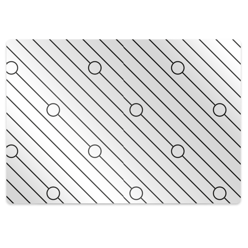 Podkładka pod krzesło Wzór w paski 140x100 cm