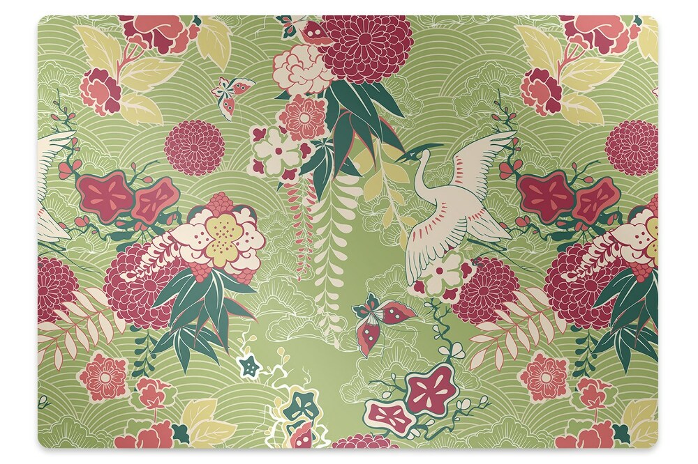 Mata pod fotel biurowy Fauna i flora 100x70 cm