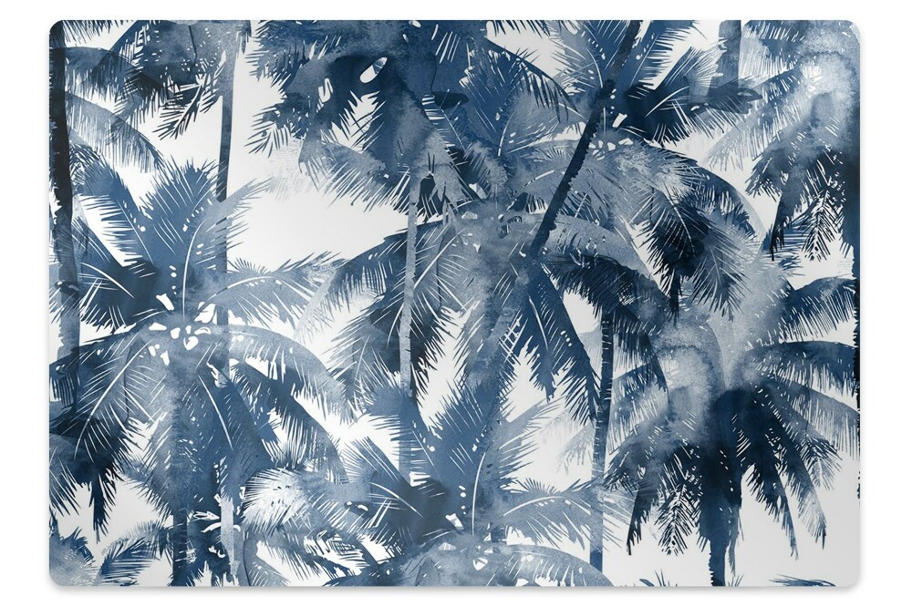 Mata pod fotel ochrona paneli Tropikalne palmy 100x70 cm