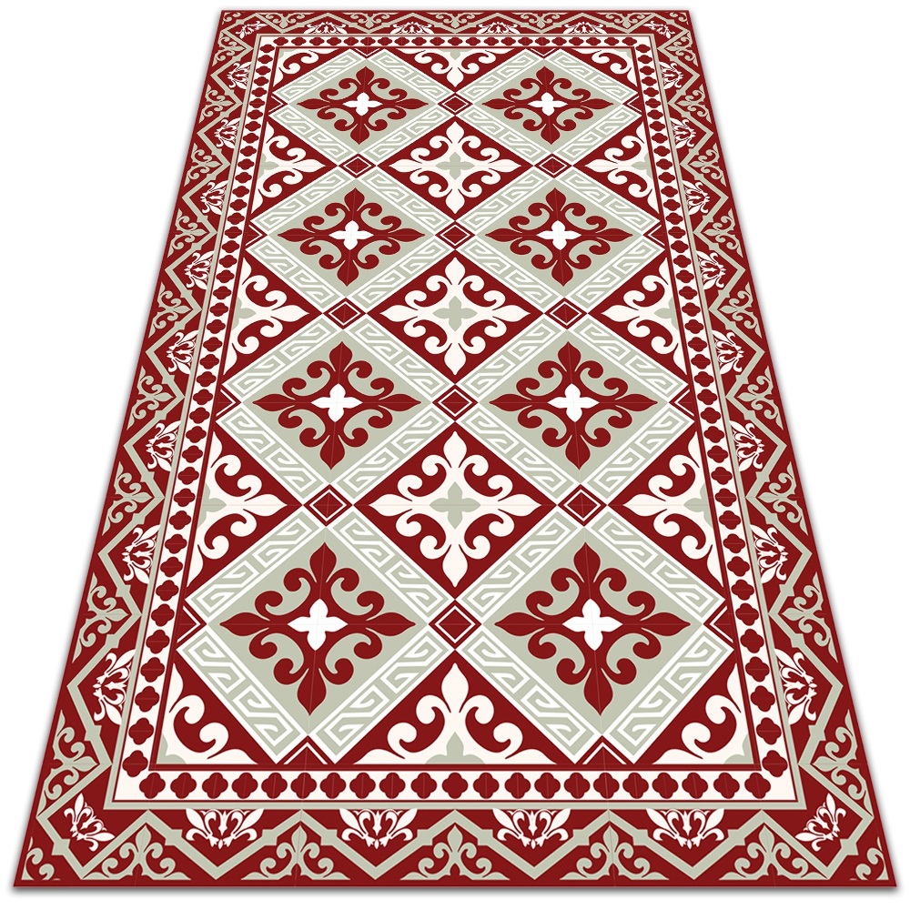 Modny winylowy dywan Kwiecisty wzór 140x210 cm