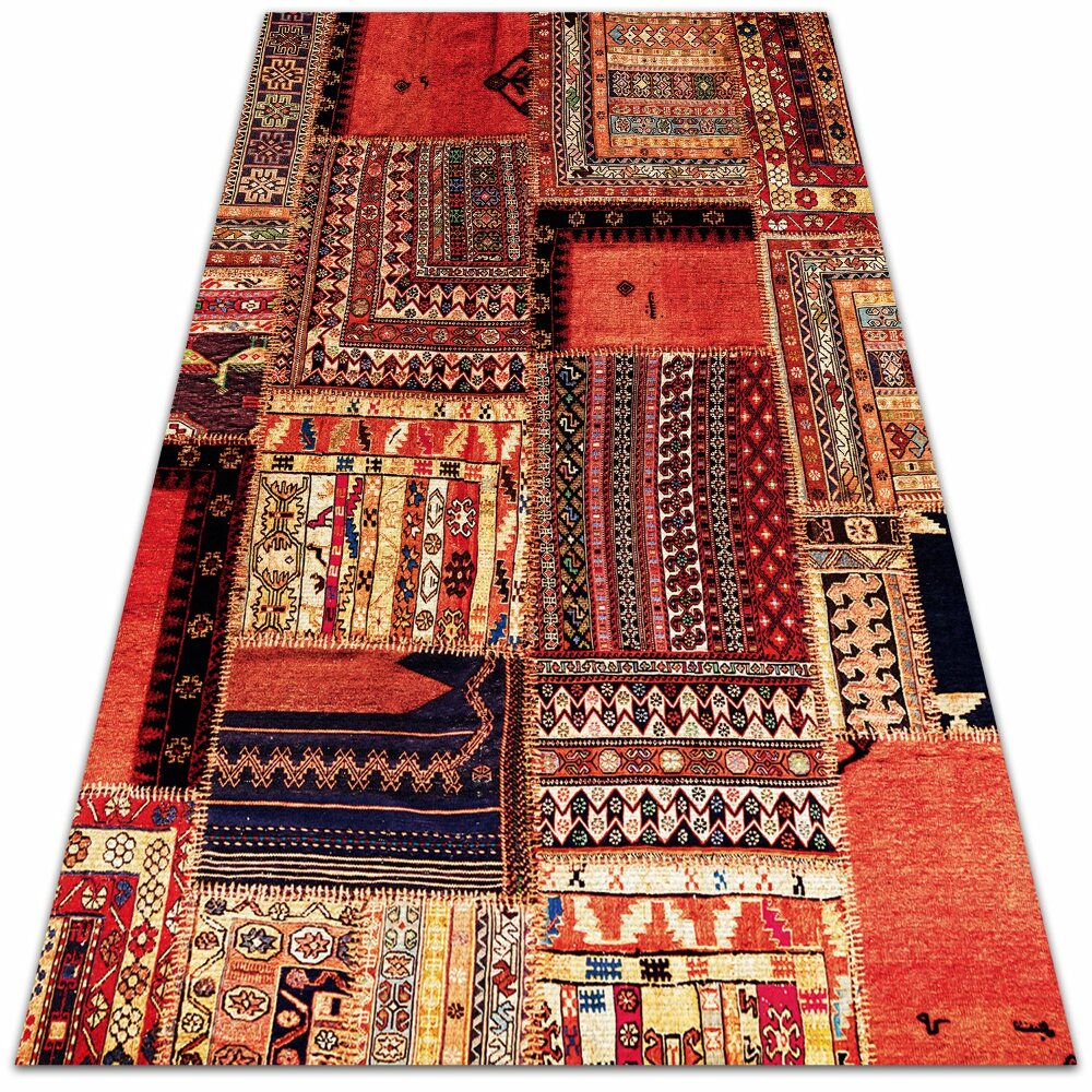 Modny dywan winylowy Patchwork abstrakcja 150x225 cm