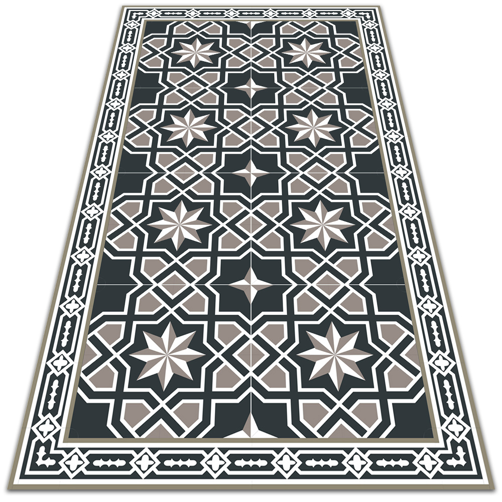 Modny dywan winylowy Róża wiatrów 150x225 cm