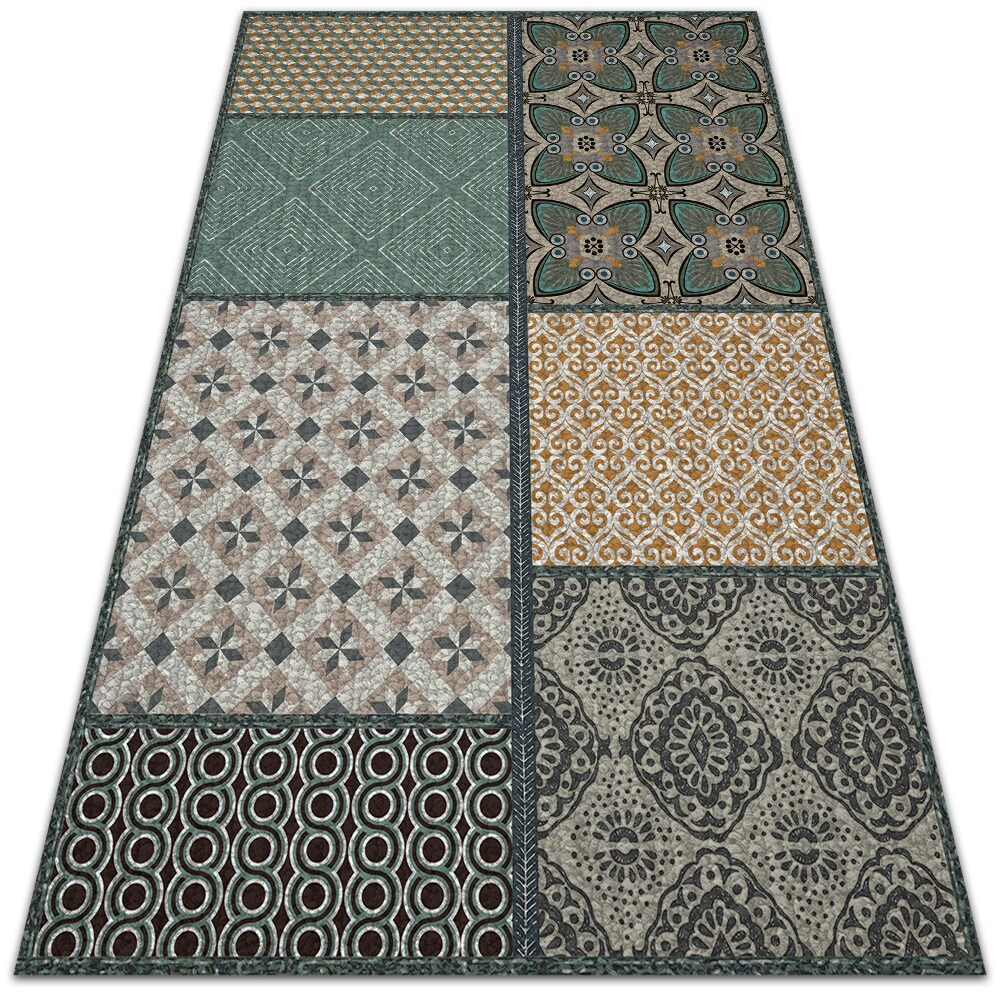 Modny winylowy dywan Różne tekstury 100x150 cm