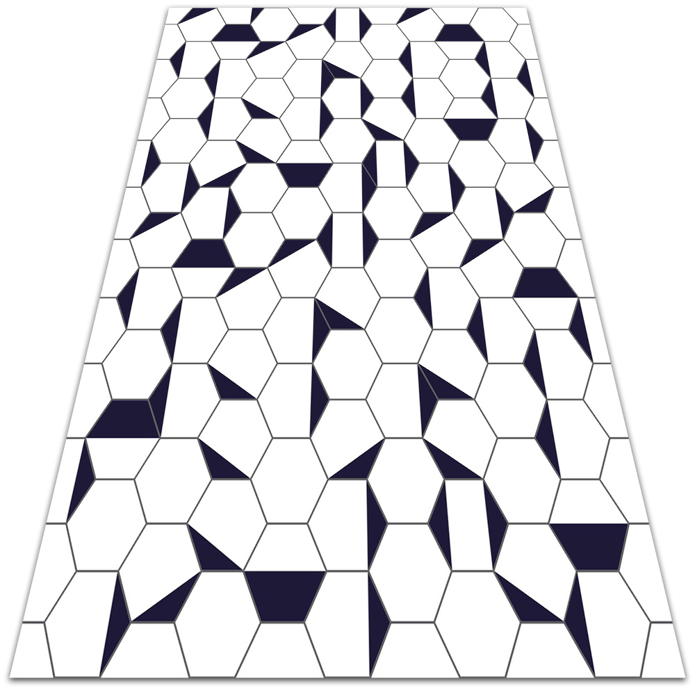 Wewnętrzny dywan winylowy Hexagony 150x225 cm