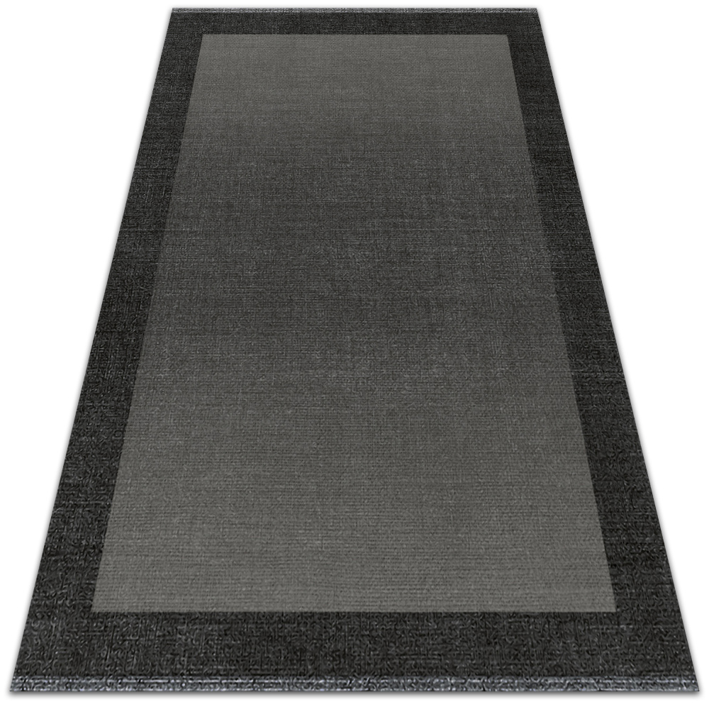 Modny winylowy dywan wewnętrzny Szara rama 80x120 cm