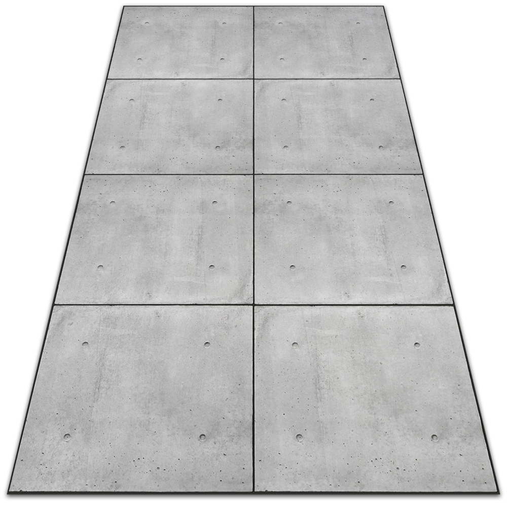 Modny winylowy dywan Betonowe płyty 140x210 cm