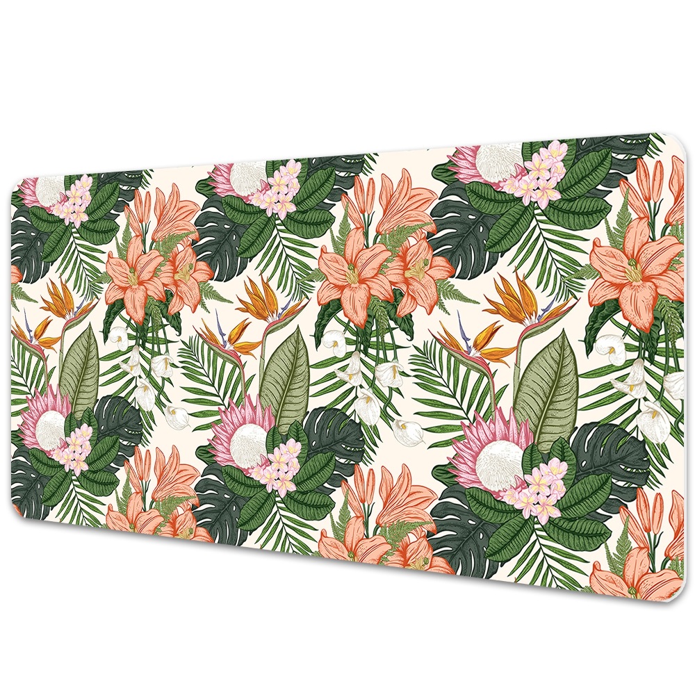 Duża podkładka na biurko Kwiaty mural 100x50 cm