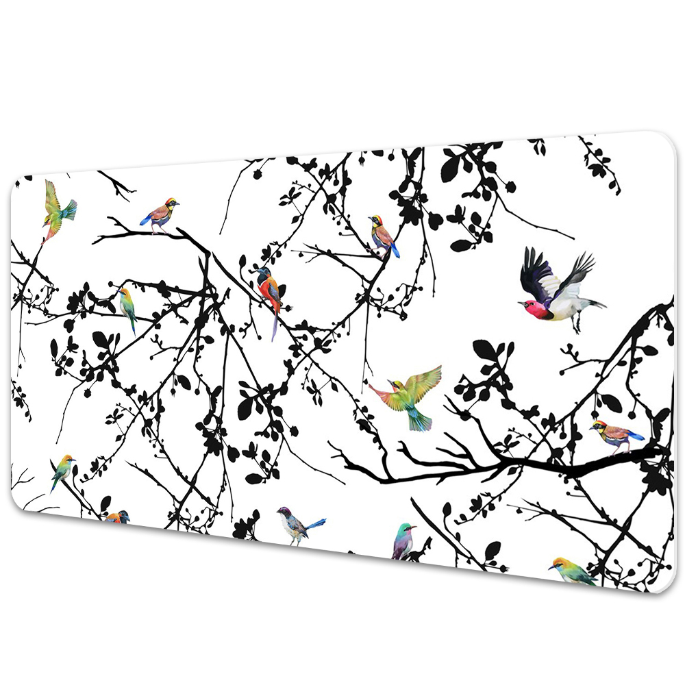 Mata na biurko Ptaki i Gałęzie 90x45 cm