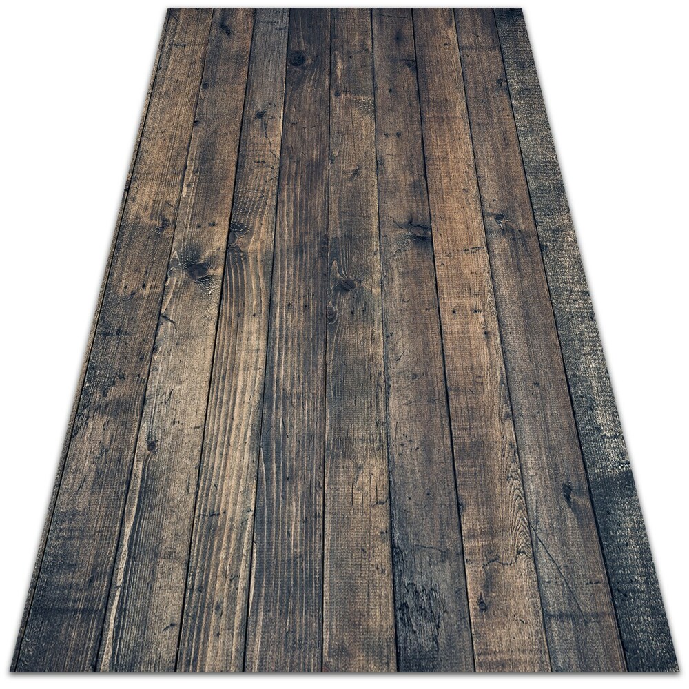 Modny dywan winylowy Ciemne deski 120x180 cm