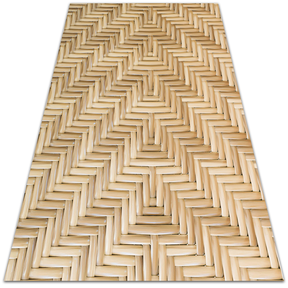 Modny winylowy dywan Wiklinowa tekstura 80x120 cm