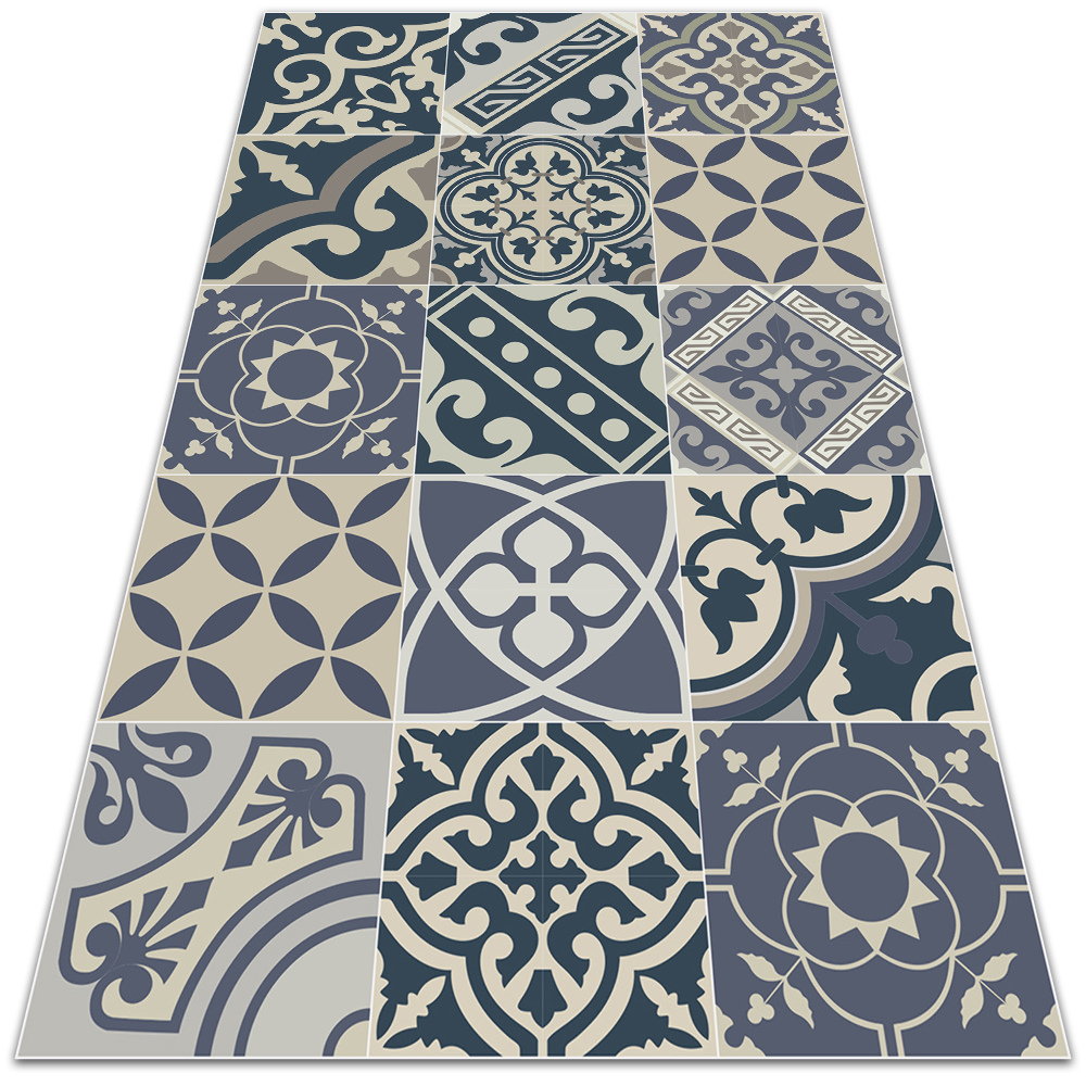 Dywan winylowy do wnętrz Retro wzory 100x150 cm
