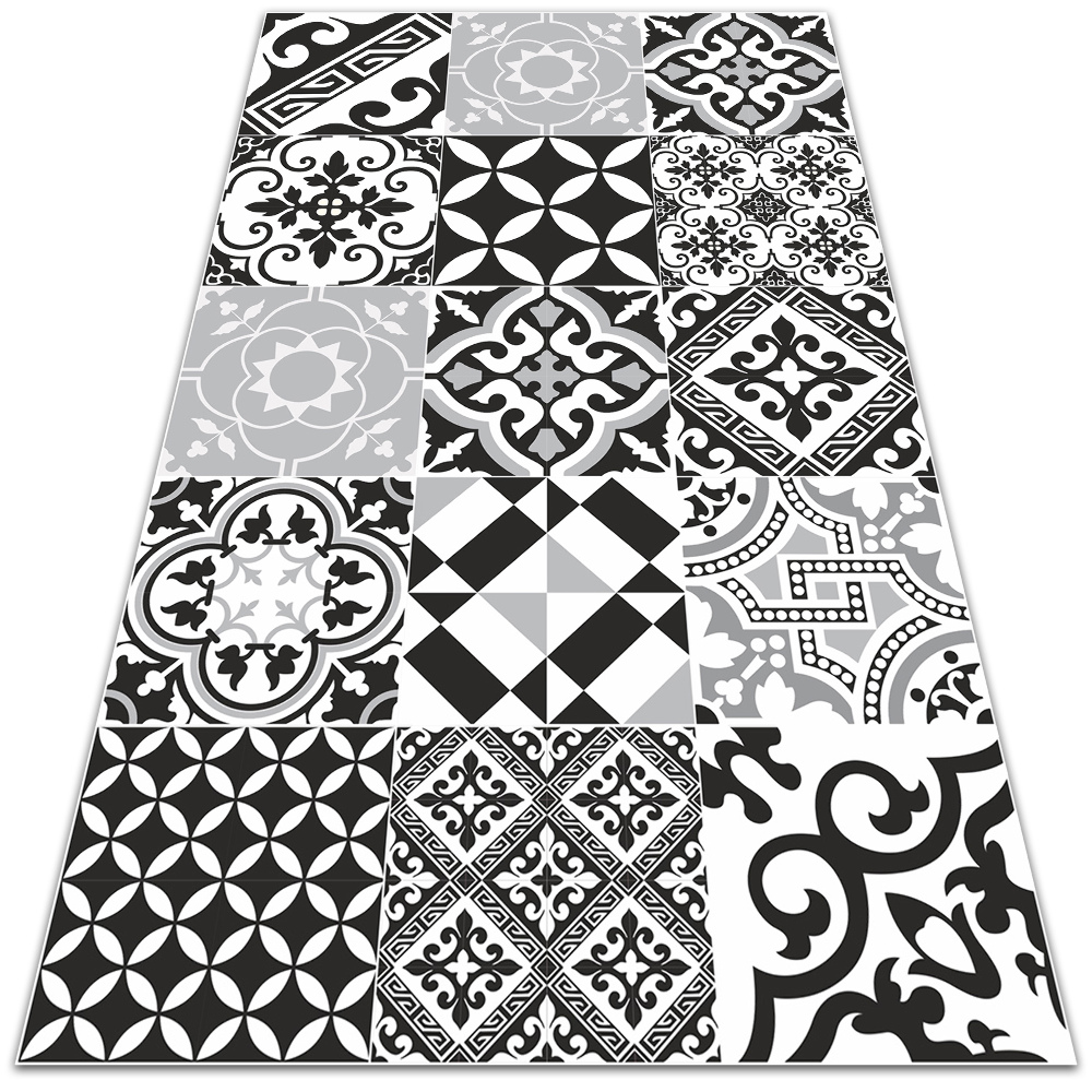 Modny uniwersalny dywan winylowy Zwariowane wzory 120x180 cm