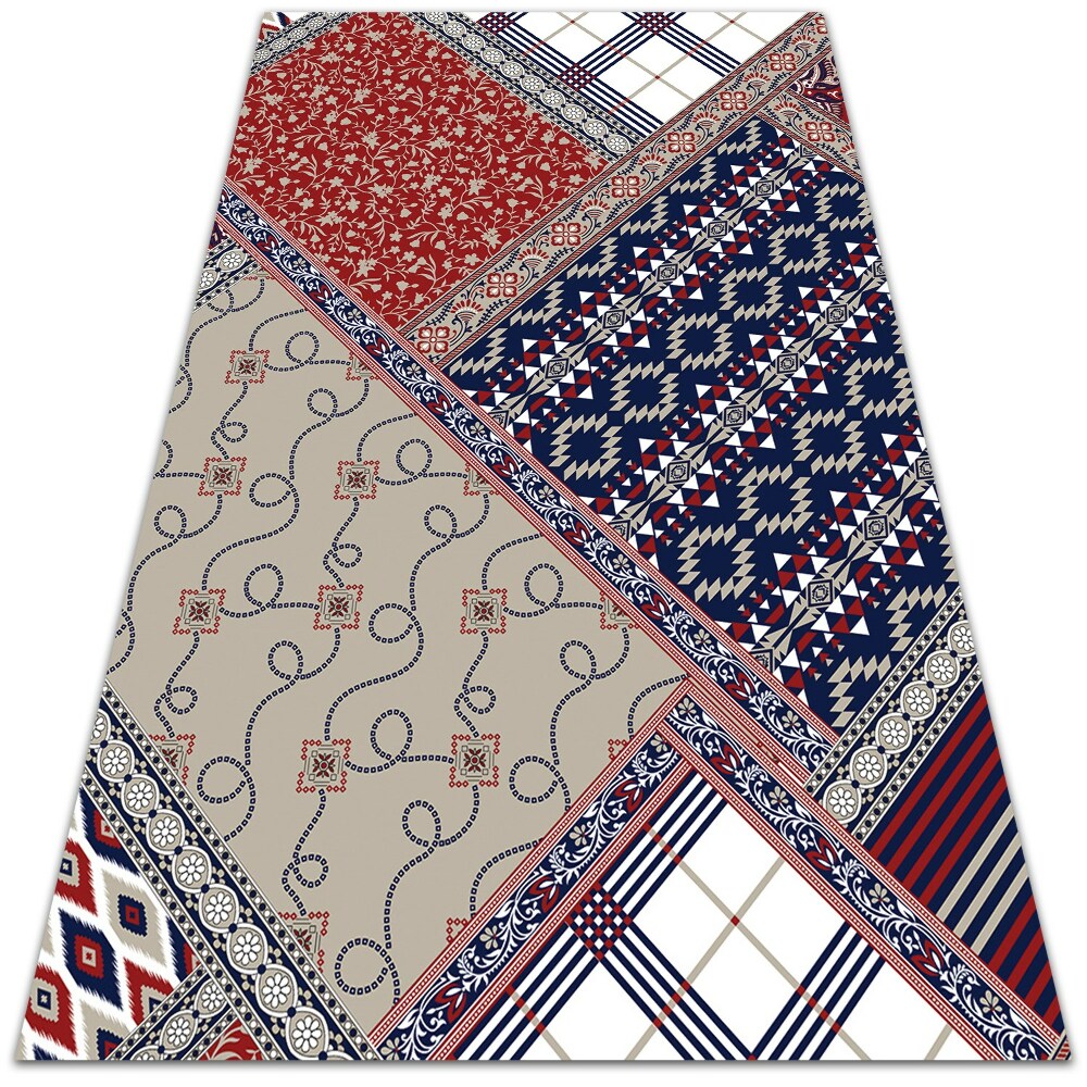 Modny dywan winylowy do domu Retro mix 100x150 cm