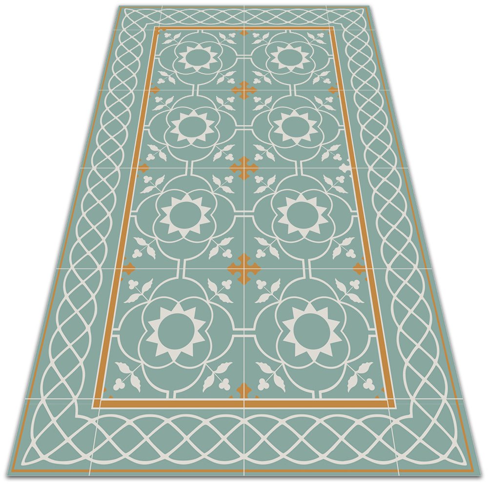 Modny uniwersalny dywan winylowy Vintage symetria 100x150 cm