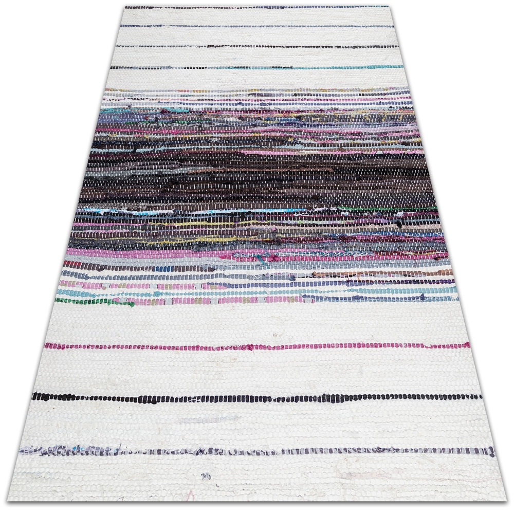 Modny winylowy dywan Kolorowe paski 120x180 cm