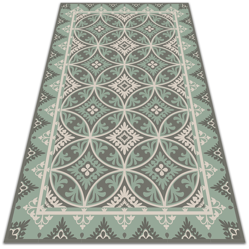 Dywan winylowy do domu Koła retro wzór 150x225 cm