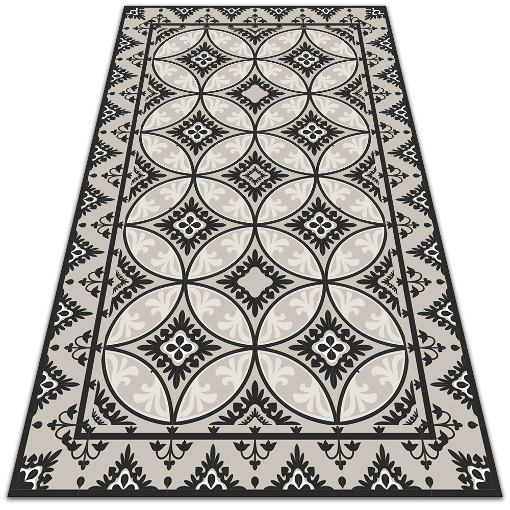 Modny dywan winylowy Vintage koła 100x150 cm