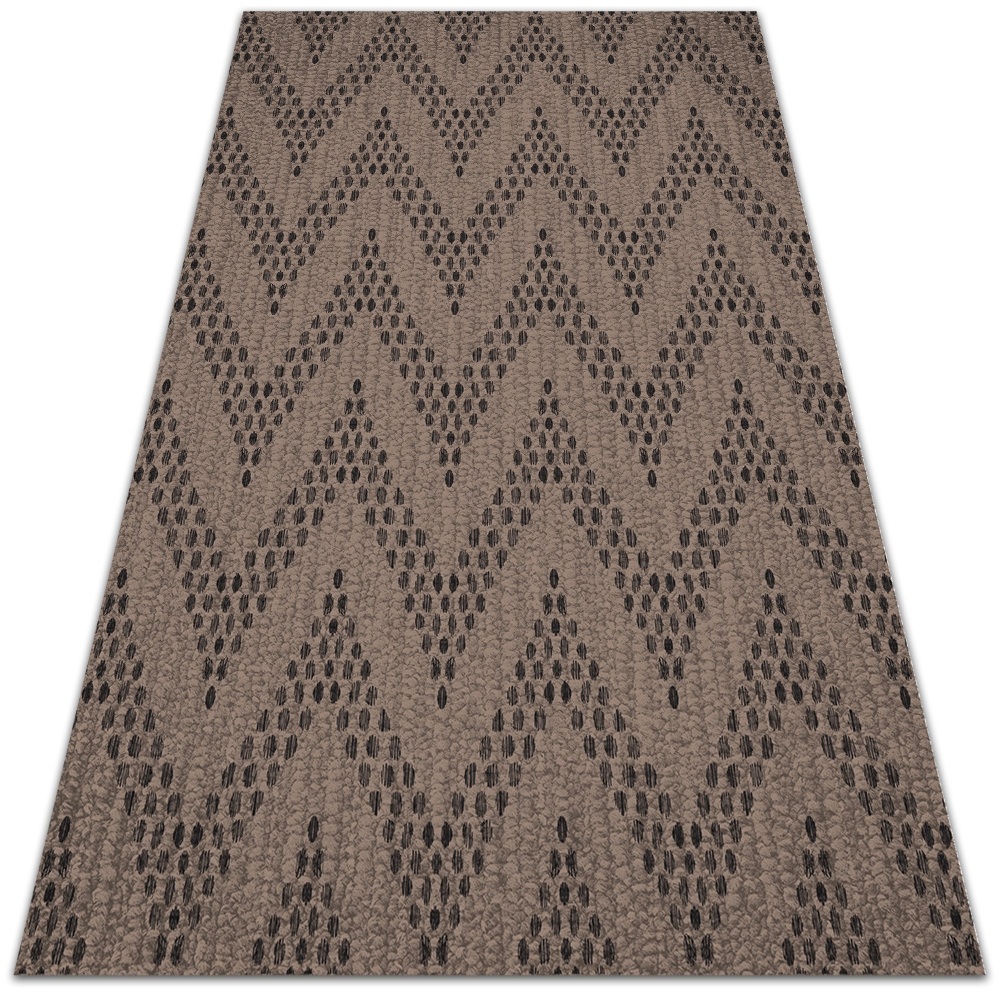 Modny uniwersalny dywan winylowy Jodełkowy zygzak 120x180 cm