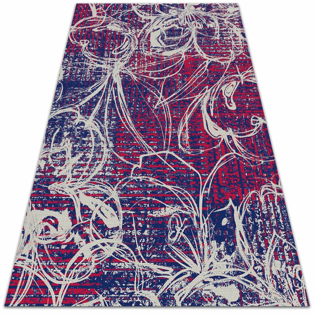 Modny uniwersalny dywan winylowy Retro abstrakcja 60x90 cm