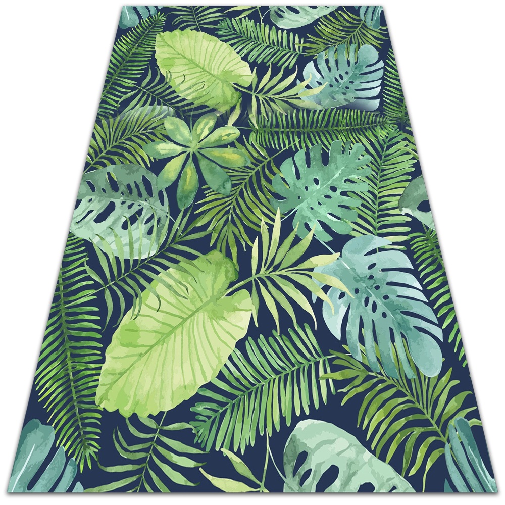 Dywan winylowy do domu Tropikalne liście 80x120 cm