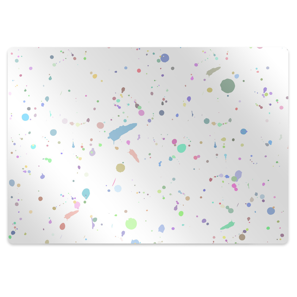 Mata pod fotel biurowy Plama Farby 100x70 cm