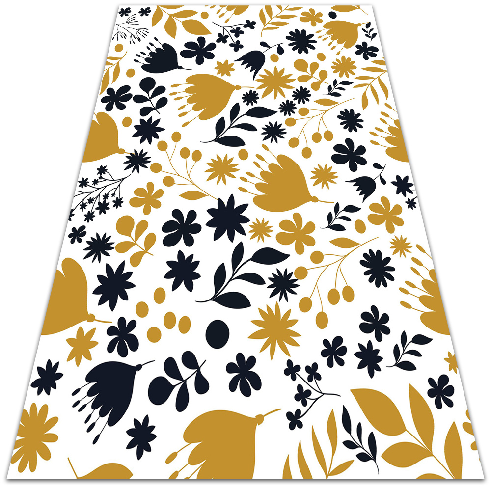 Modny winylowy dywan wewnętrzny Kwiatuszki 80x120 cm