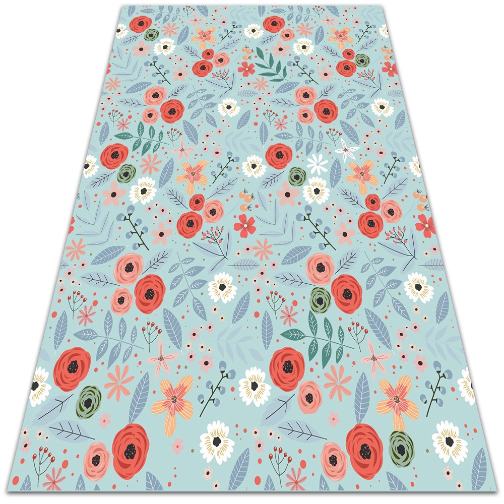 Wewnętrzny dywan winylowy Łąkowe kwiaty 120x180 cm