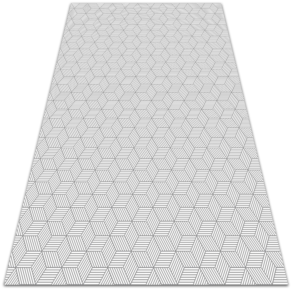 Uniwersalny dywan winylowy Geometryczna kostka 60x90 cm