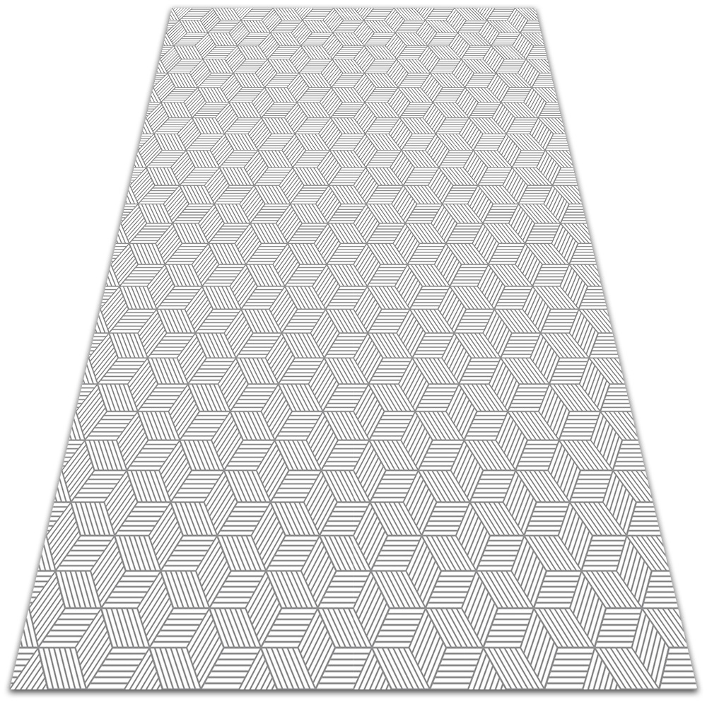 Uniwersalny dywan winylowy Geometryczna kostka 60x90 cm