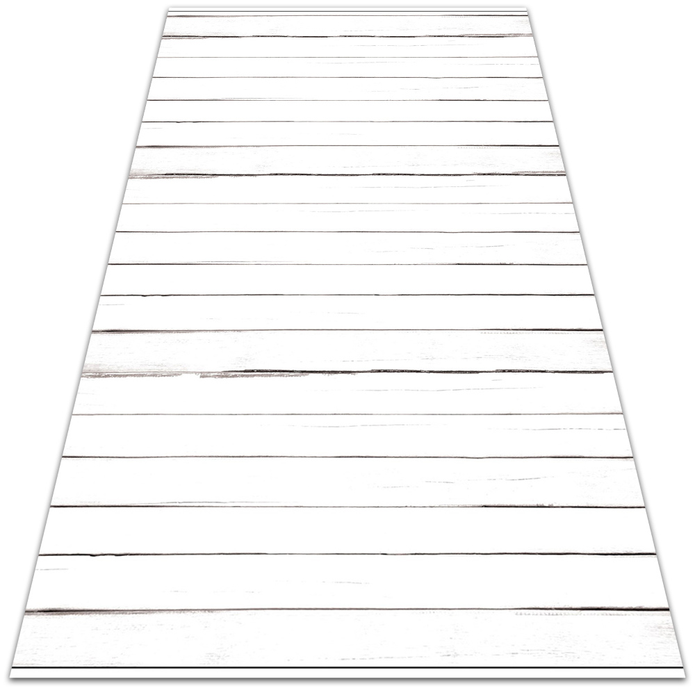 Dywan winylowy do domu Stare białe deski 140x210 cm
